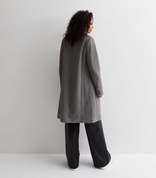 Tall Grey Lined Formal Long...