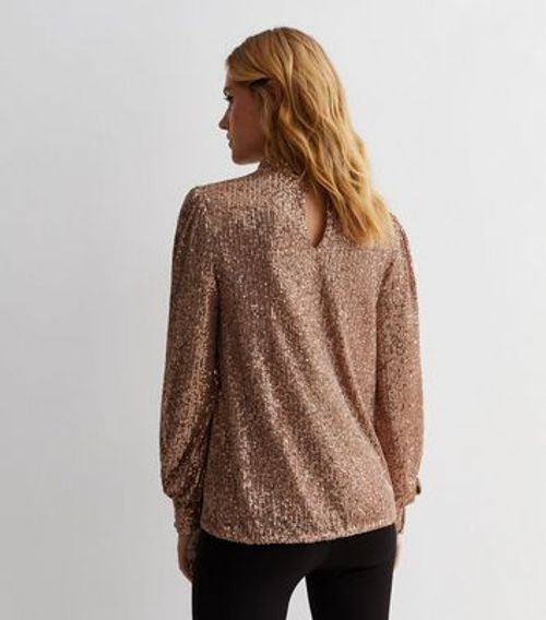 Gini London Brown Sequin High...