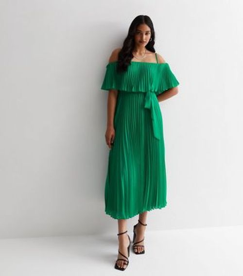 Cutie London Green Pleated...