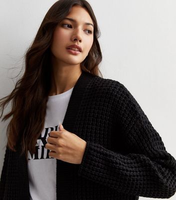 New look top cable knit cardigan