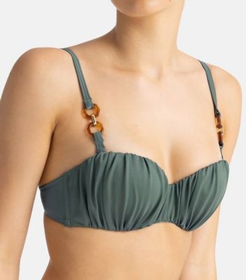 Dorina Green Ruched Bikini...