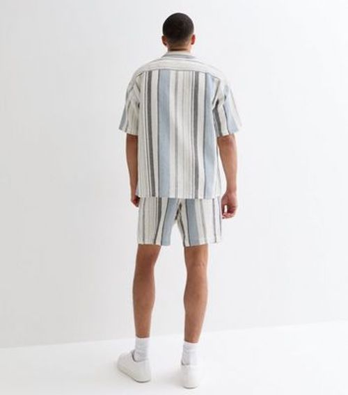 Men's Blue Cotton Stripe...