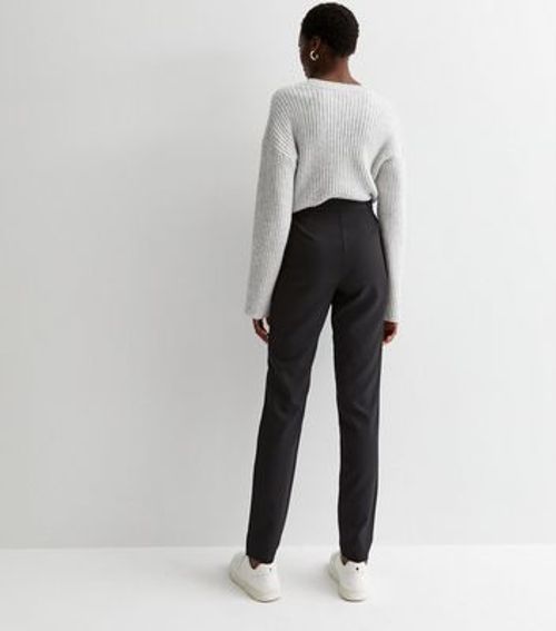 Tall Black Paperbag Trousers