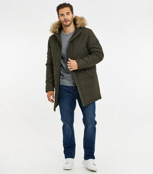 Men's Threadbare Khaki Faux...