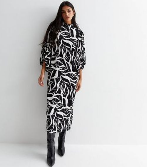 Black Abstract Print High...