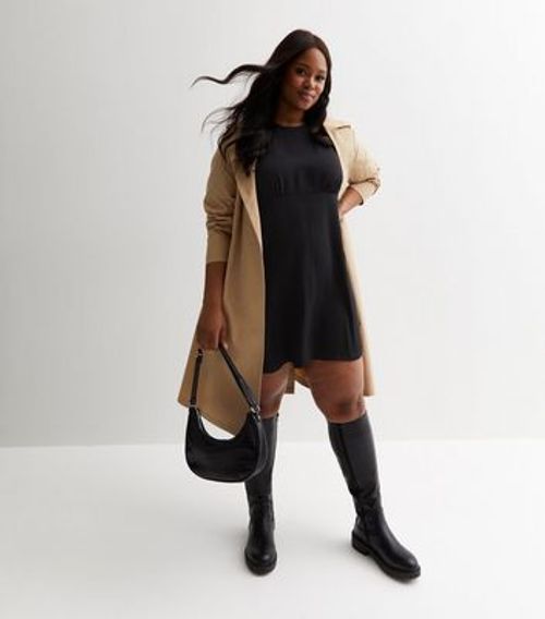 Curves Mini Smock Dress New Look