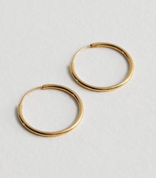 Real Gold Plate 30mm Hoop...