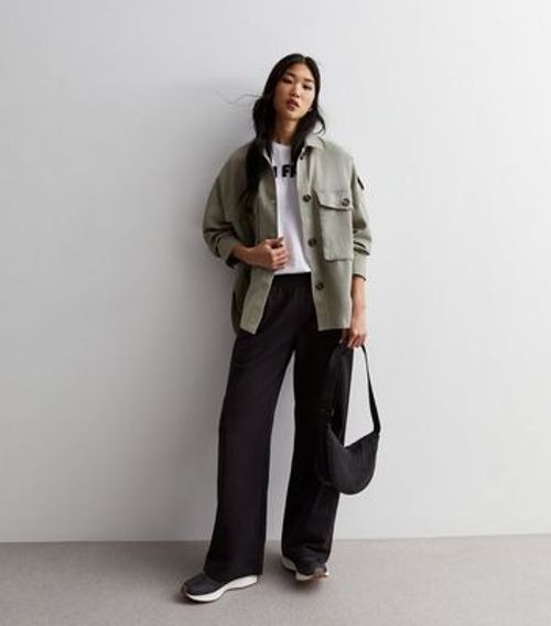 Olive Cotton Oversized...