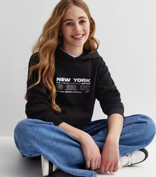 Girls Black New York Logo...