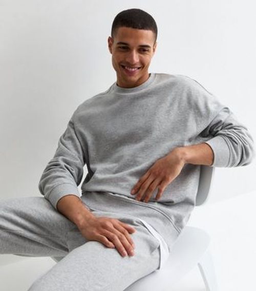 Men's Grey Marl Crew Neck...