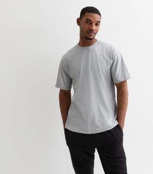 Men's Grey Marl Crew Neck...