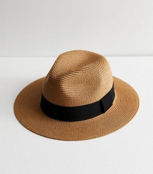 Stone Straw Effect Fedora Hat...