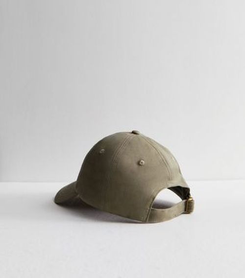 Olive Cotton Plain Cap New...