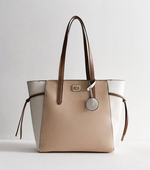 Light Brown Leather-Look Tote...