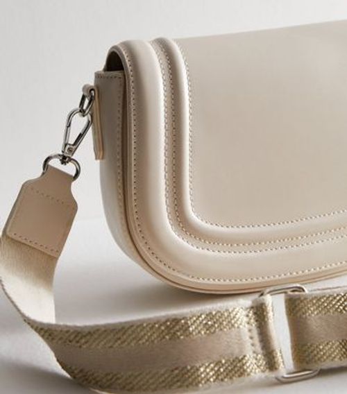 Cream Webbed Cross Body...