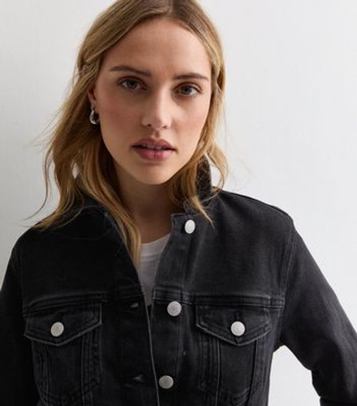 Black Denim Jacket New Look