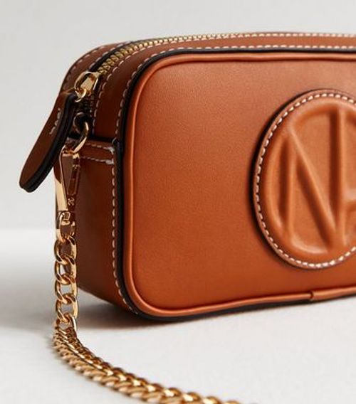 Tan Leather-Look Embossed...