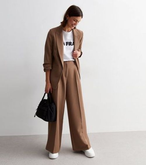 Mink Pleat Front Wide Leg...