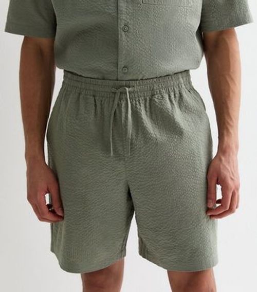 Men's Olive Cotton Drawstring...