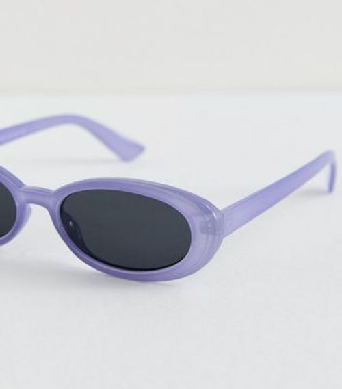 Light Purple Oval Sunglasses...