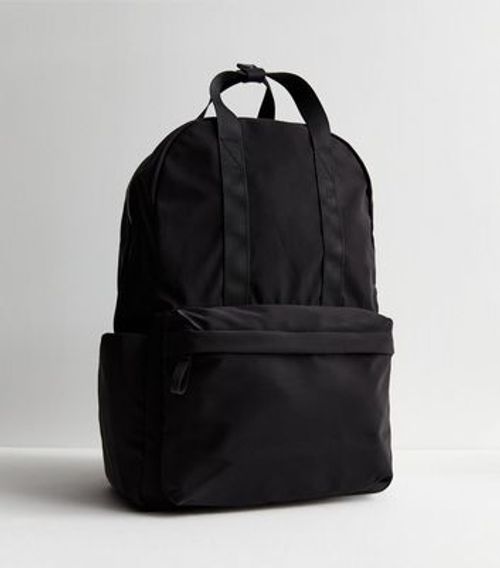 Black Polyester Backpack New...