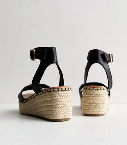 Wide Fit Black Espadrille...