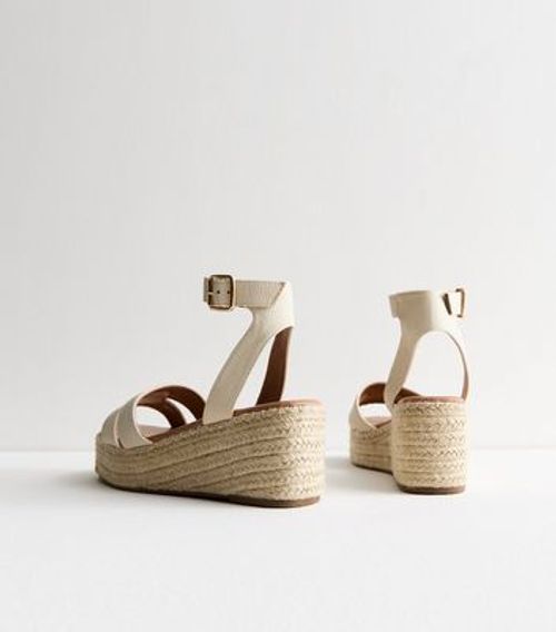 Wide Fit Off White Espadrille...