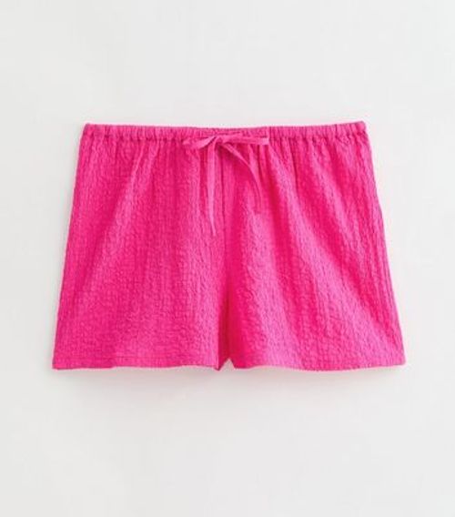 Pink Textured Beach Shorts...