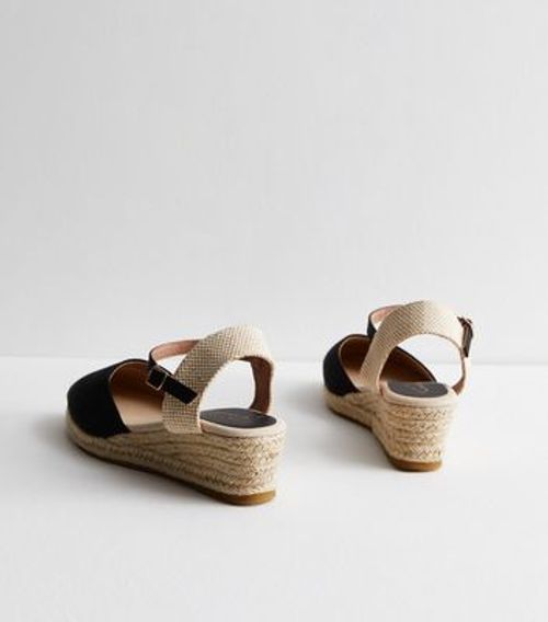 Black Low Wedge Espadrille...