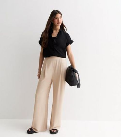 Stone Wide Leg Trousers New...