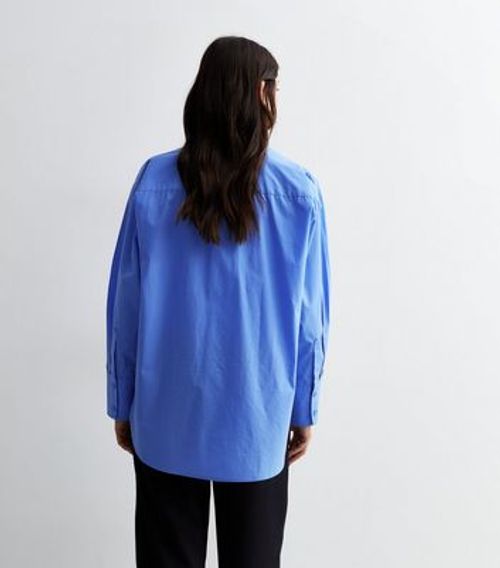 Blue Poplin Cotton Shirt New...