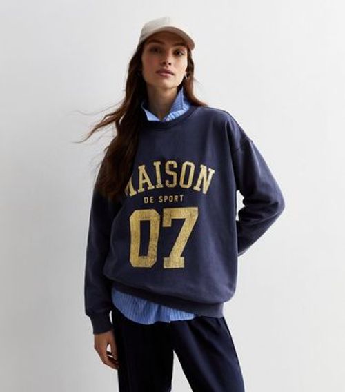 Navy Acid Wash Maison 07 Logo...