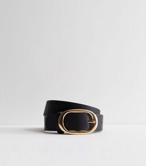 Black Oval Buckle Belt New...