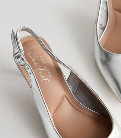 Silver Pointed Slingback...