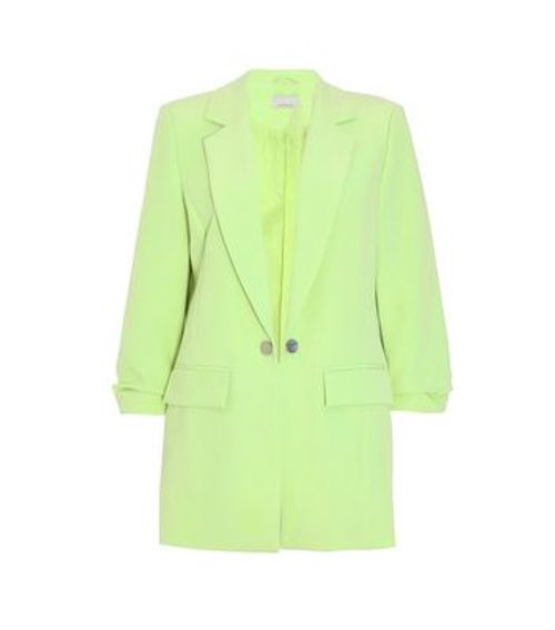 QUIZ Light Green Ruched...