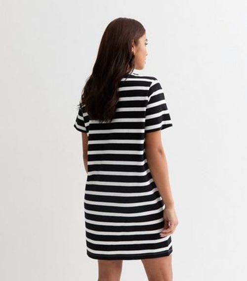 Petite Black Stripe Cotton...