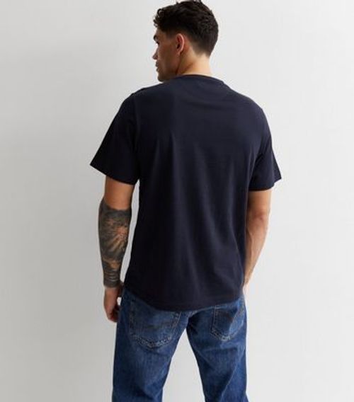 Men's Farah Navy Embroidered...