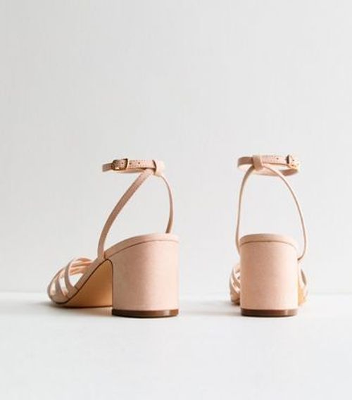 Pale Pink Suedette Strappy...