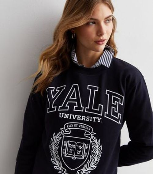 Navy Yale Logo Sweatshirt New...