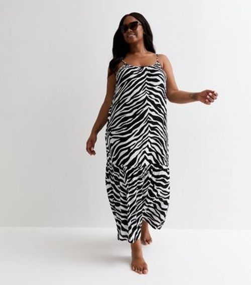 Curves White Zebra Print...