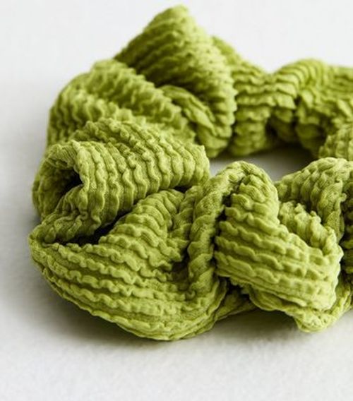 Olive Ribbed Scrunchie New...