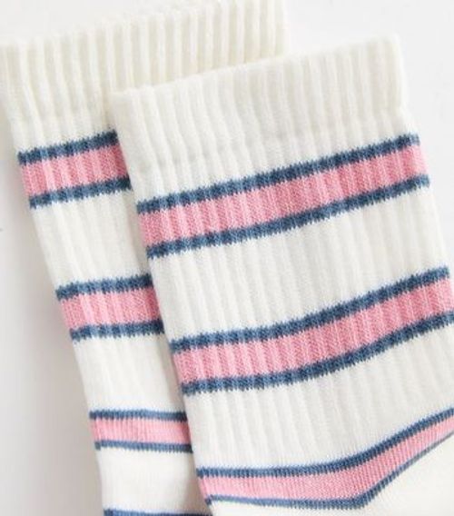 White Stripe Tube Socks New...