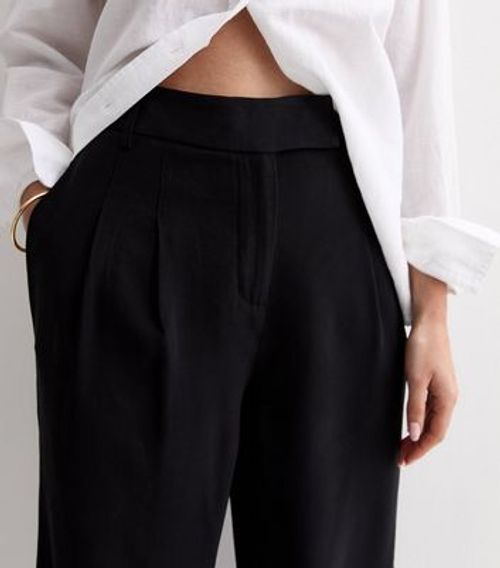 Black Wide Leg Trousers New...