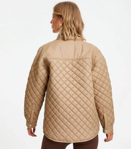 QUIZ Camel Quilted Jacket New...
