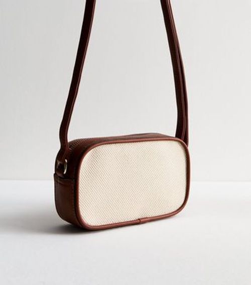 Tan Canvas Cross Body Camera...