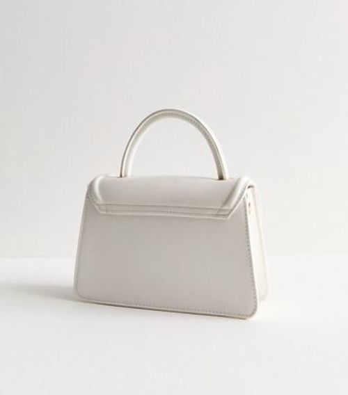 White Mini Top Handle Bag New...