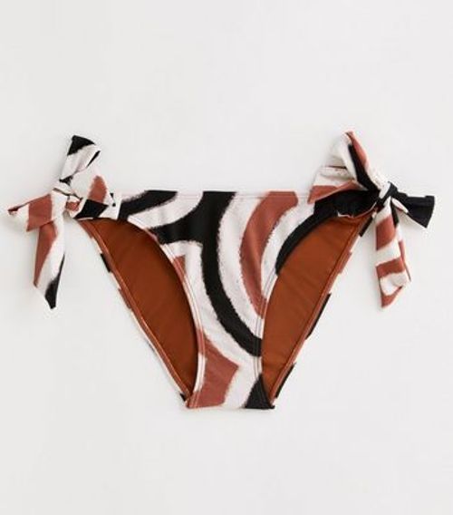 Brown Side-Tie Bikini Bottoms...