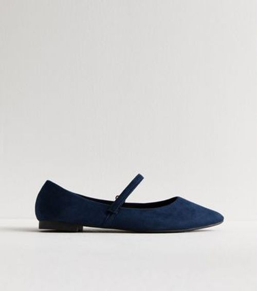 Navy Suedette Pointed...