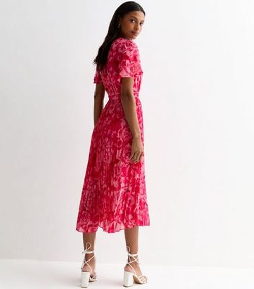 Gini London Pink Floral Wrap...