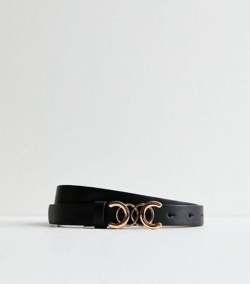 Black Circle Stretch Belt